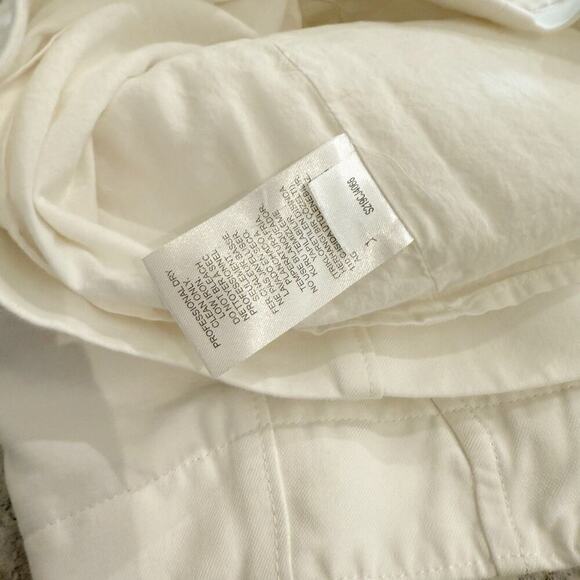 Tibi Shorts Women’s Size 2 White Cotton Tie High Waist - Picture 14 of 14